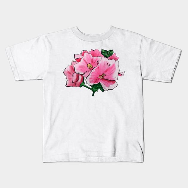 Pretty Petals Kids T-Shirt by Kirsty Topps